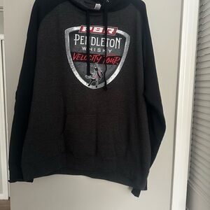 Pendleton Black & Charcoal Graphic Hooded Pullover